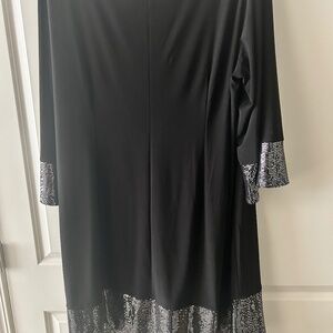 Jessica Howard Black Dress with Silver Sequin